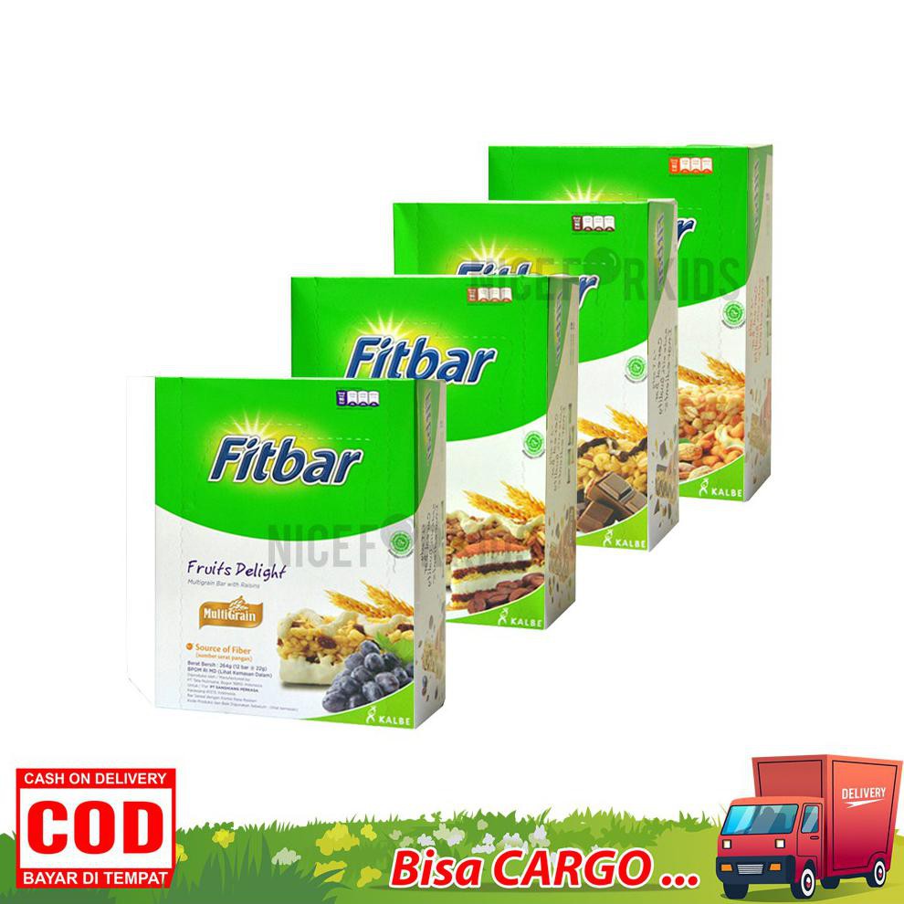 

New Produk Fitbar Cemilan Instan Untuk Diet 1 Box Isi 12Pcs