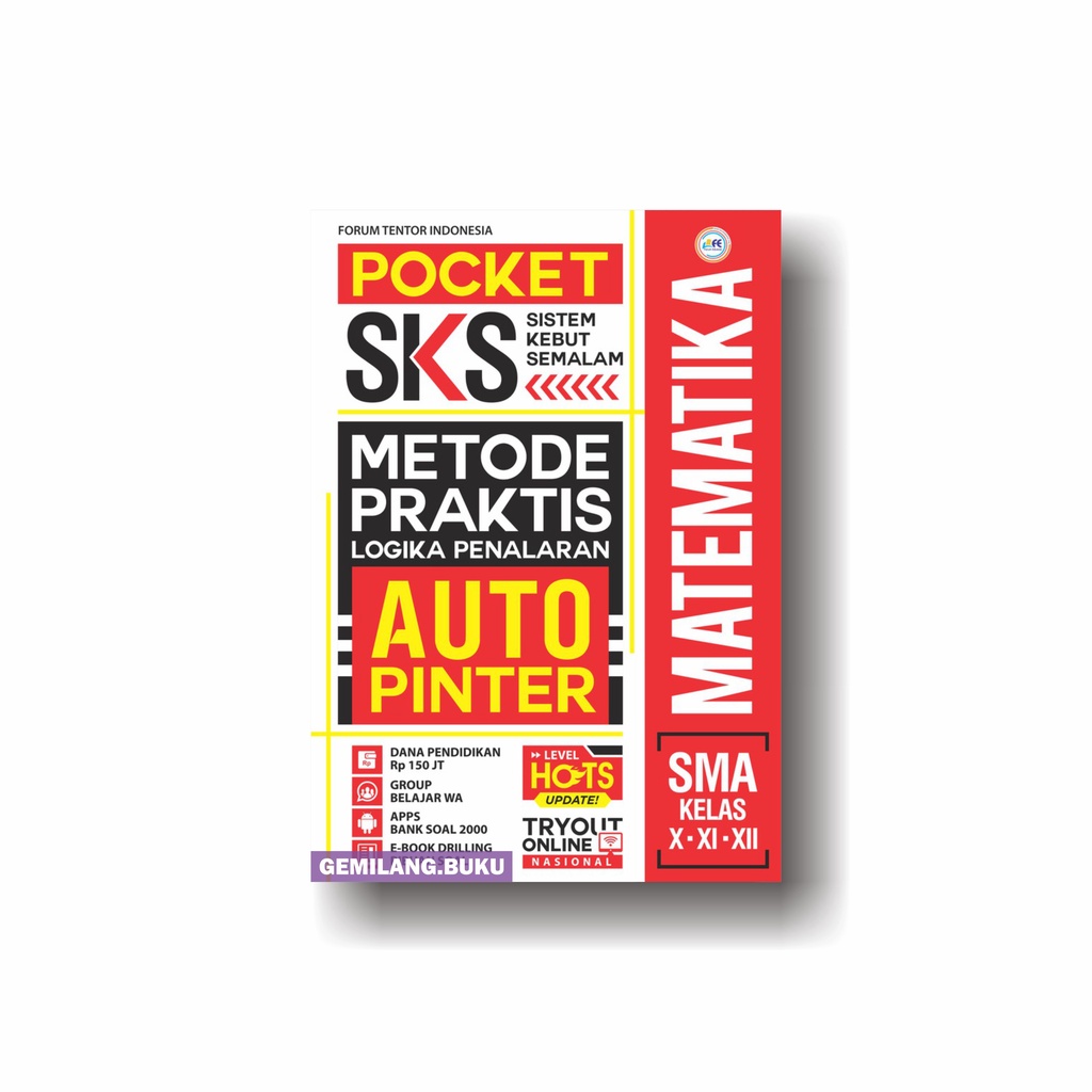 

Buku Pocket SKS Matematika Metode Praktis Auto Pinter SMA/MA Kelas X XI XII - Forum Edukasi