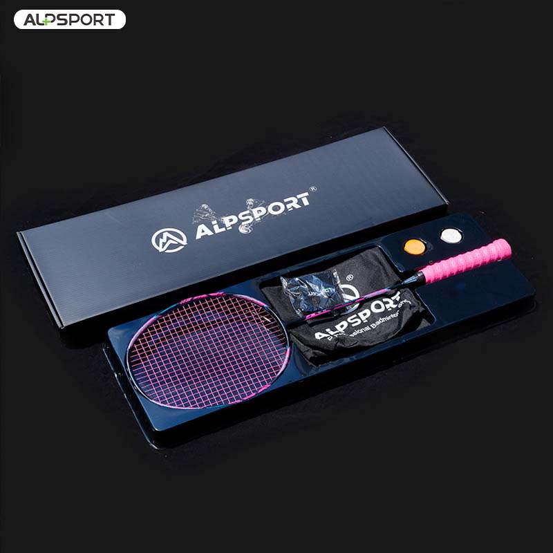 Alpsport 4U G5 Raket Badminton 80-84g 100% Carbon Fiber Dengan Senar 24-32Lbs