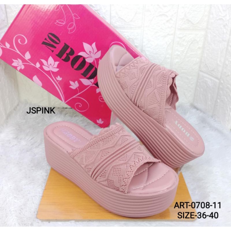 SANDAL WEDGES IMPORT WANITA NO BODY 0708-11