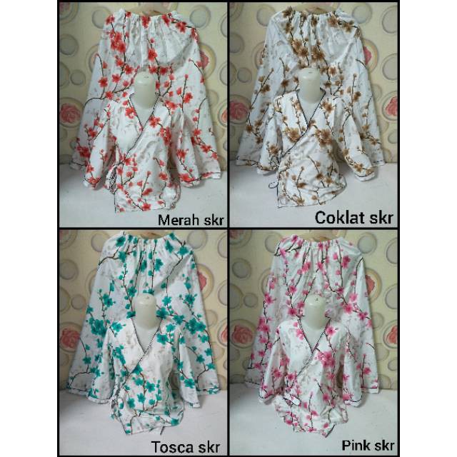BAJU TIDUR ANAK DEWASA COWOK CEWEK KKIK / Kimono katun celup ld.104-106