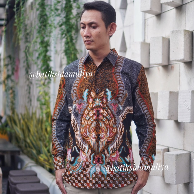 Sidamuliya Batik Kemeja Pria Reguler Fit Premium Gavesha Lengan Panjang