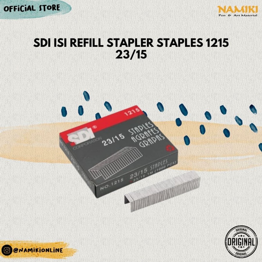 

SDI Isi Refill Stapler staples 1215 23/15