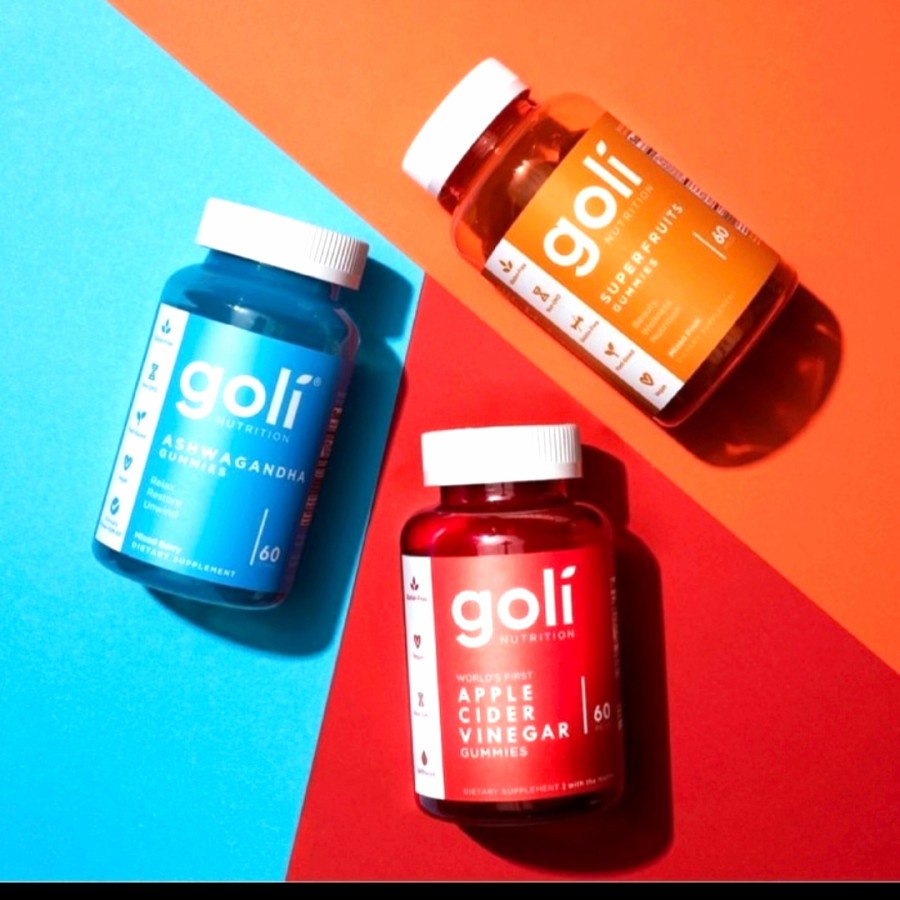 GOLI Apple Cider Vinegar ACV Gummy / GOLI Ashwagandha Gummy / GOLI Superfruits Gummy.