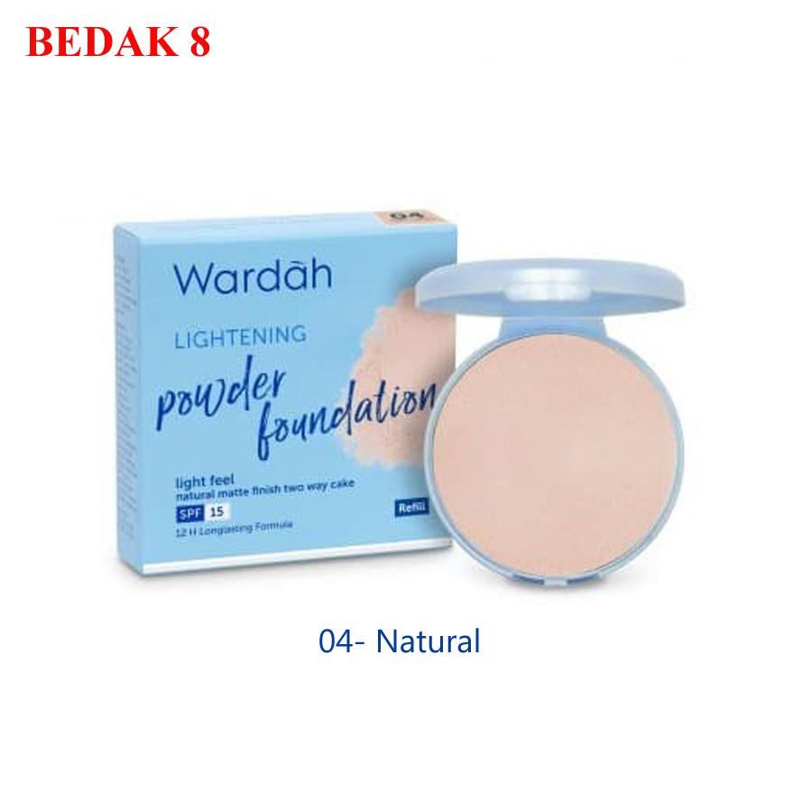 Wardah Refill Lightening Powder Foundation Light Feel/ Refill TWC