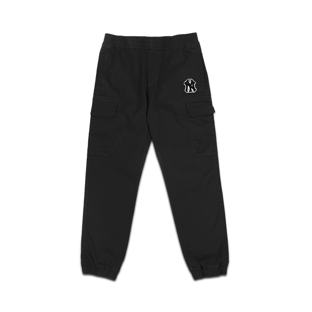 M7B NY Yankees Basic Cotton Cargo Track Pants Black