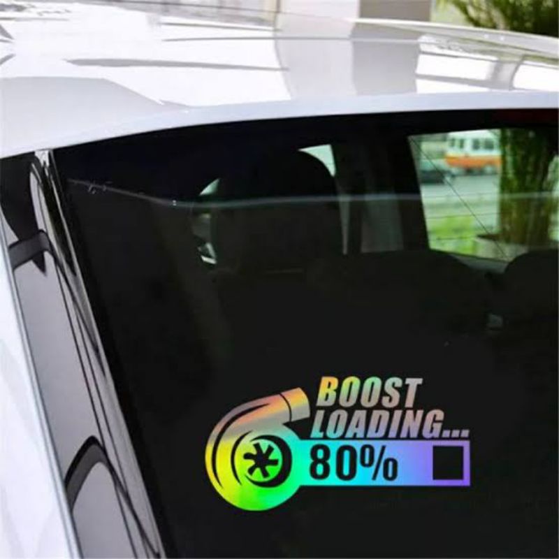 promo sticker kaca mobil sticker boost loding sticker kaca belakang mobil sticker kaca mobil keren