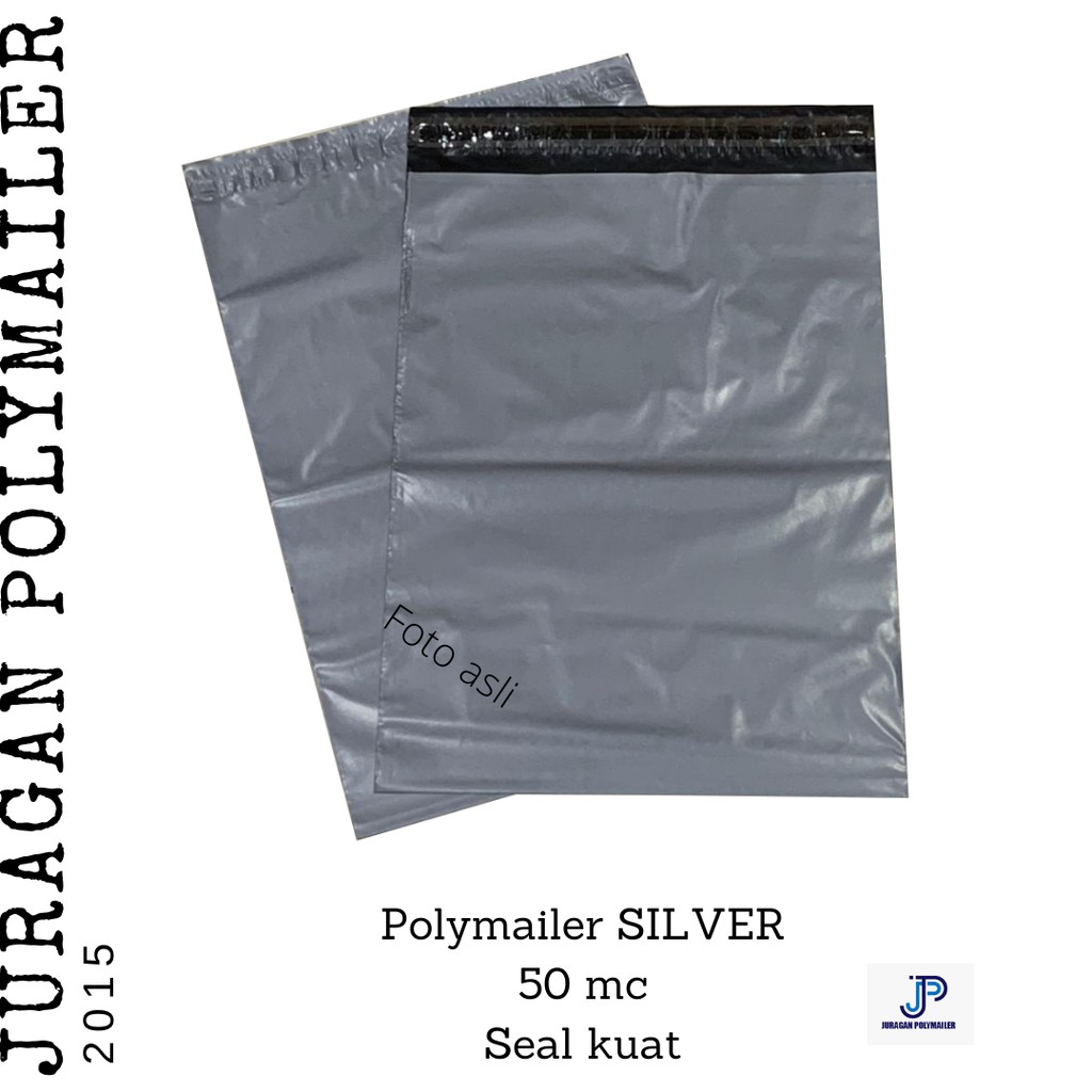 Jual Std50 20x30 Cm Silver Amplop Plastik Polymailer Isi 100 Lembar Indonesiashopee Indonesia 4850