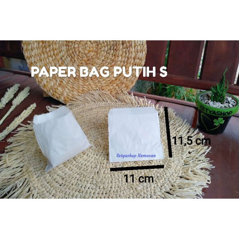 

Paper Bag Putih Polos S Kantong Kentang