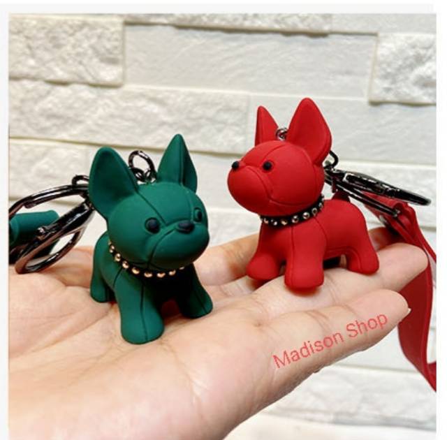 Gantungan Kunci French Bulldog Leather Keychain Gt Kunci Kulit Frenchie Kado Ultah Murah