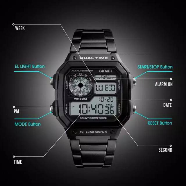 JAM TANGAN PRIA DIGITAL SPORT SKMEI 1335 ORIGINAL PREMIUM