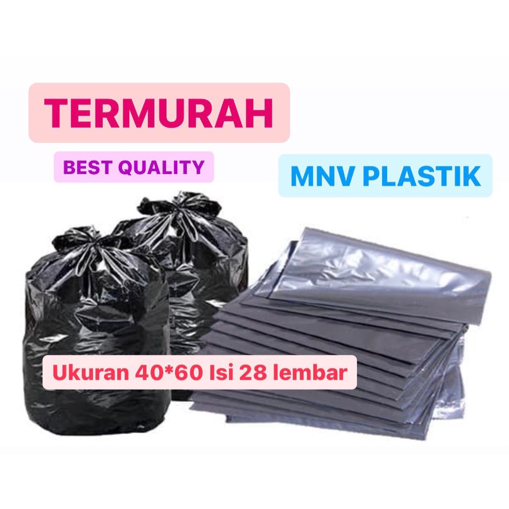 KANTONG PLASTIK SAMPAH TRASH BAG ukuran 40 x 60