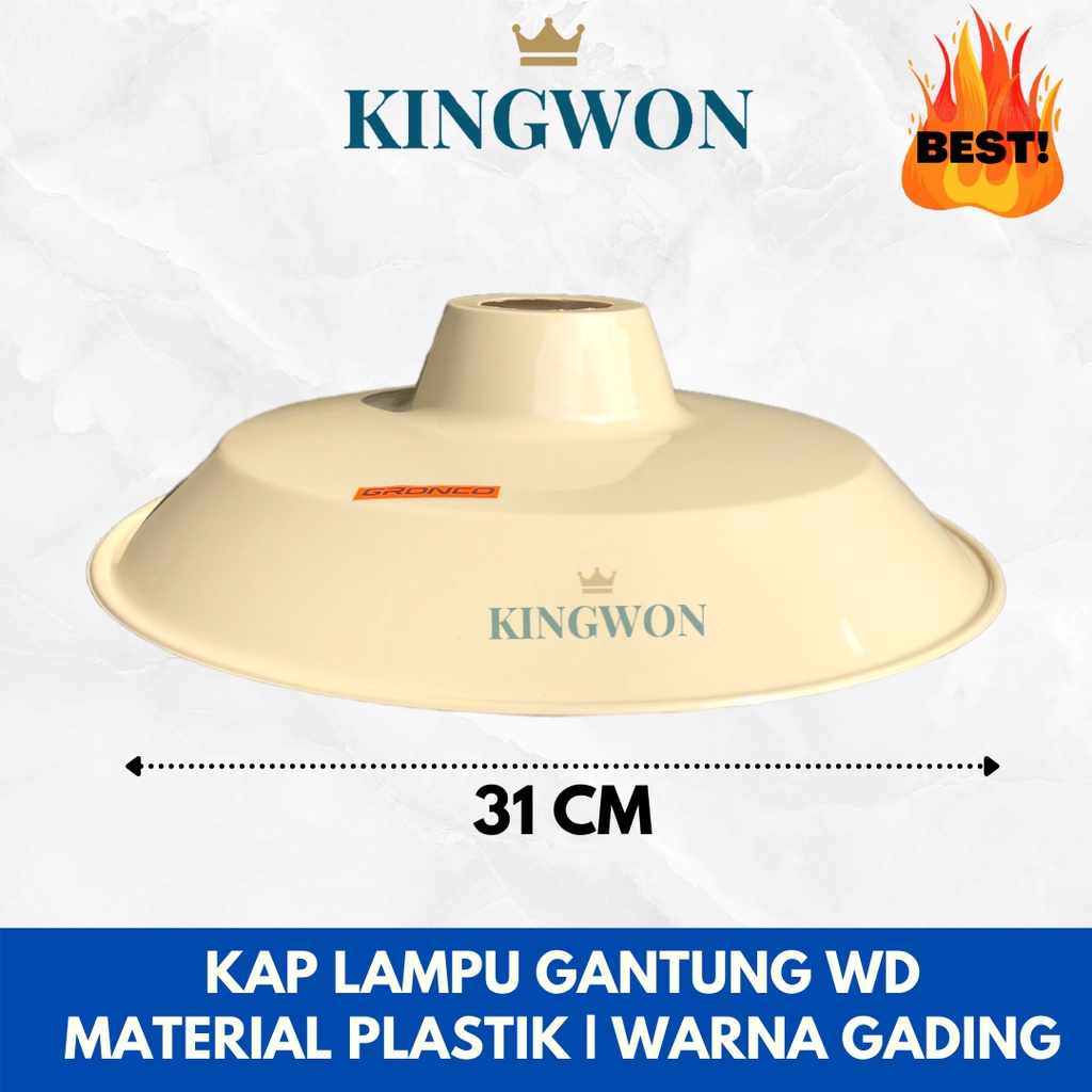 KAP LAMPU SET Jalan KAP WD + FITTING GANTUNG KERAMIK E27 uk 31cm GROSIR