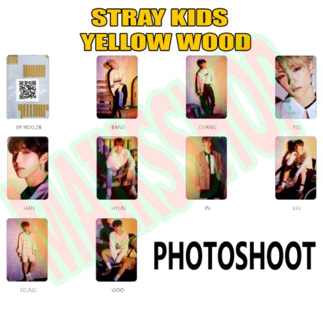 Stray Kids Cle 2 Yellow Wood Photocard Kpop