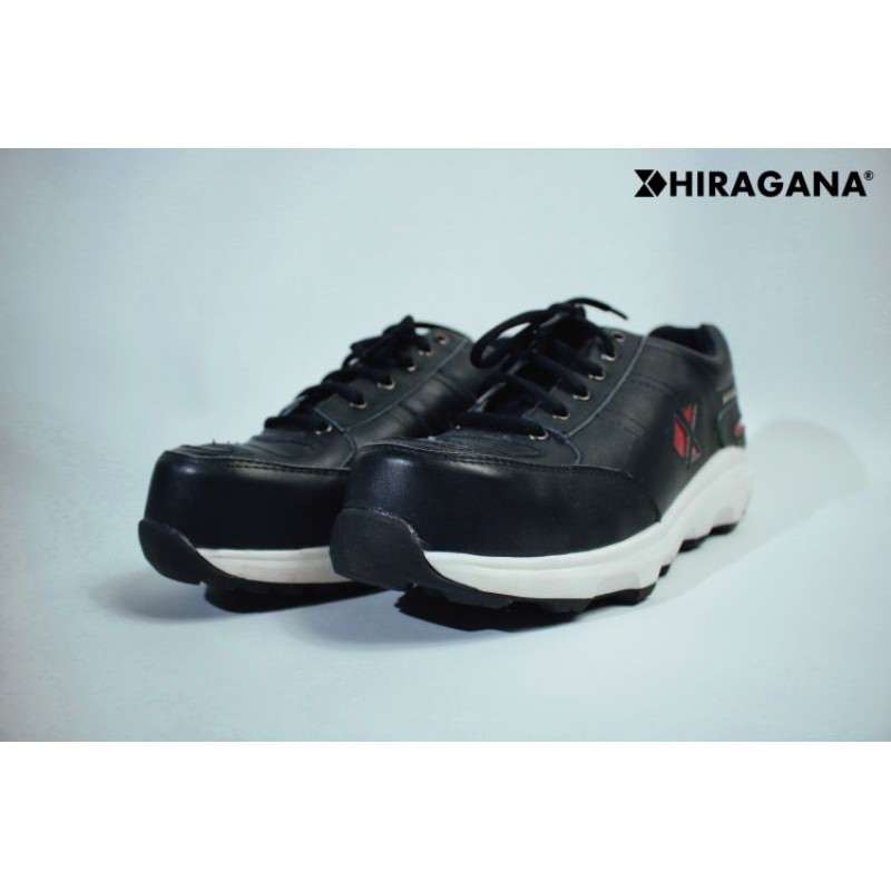 Sepatu Safety Pria Original Hiragana Ujung Besi - Yokohama Black
