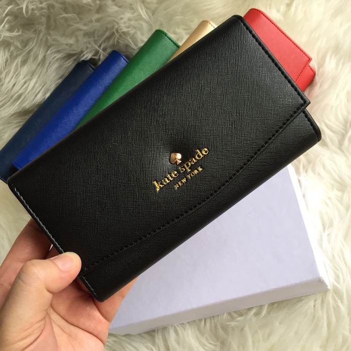 DOMPET MINI WANITA Dompet  KATE SPADE(SIMPLE WALLET WOMEN) Hitam BEST SELLER KEKINIAN BISA COD F7M1 