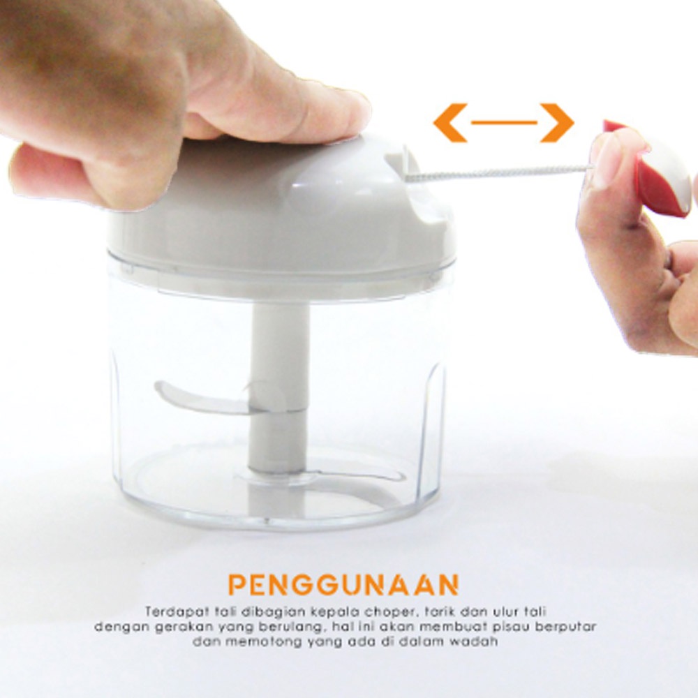 FM - MINI FOOD CHOPPER Blender Tarik Manual Serbaguna Multifungsi