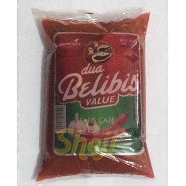 SAMBAL DUA BELIBIS VALUE PACK 1KG / INDONESIA CHILI SAUCE