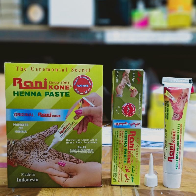 [ per bok ] rani kone henna paste princess  bok kuning