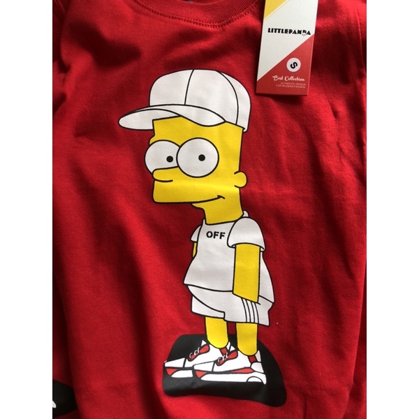 Baju Kaos T Shirt Anak Motif The Simpson Untuk Umur 1-8 Tahun Bahan Katun Premium Original by Little Panda