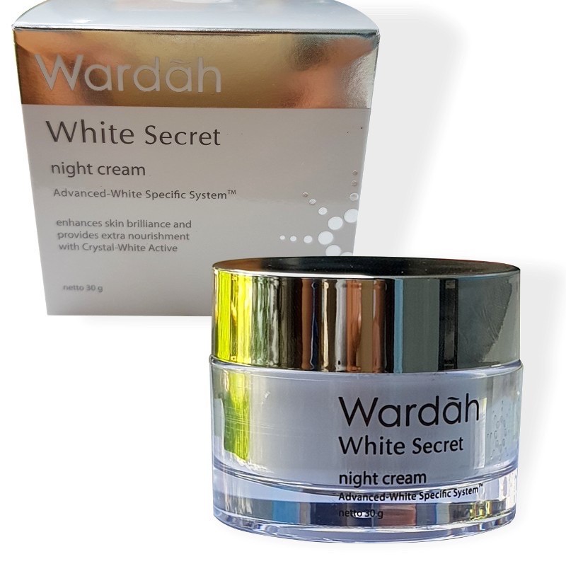 WARDAH CRYSTAL SECRET DAY CREAM &amp; NIGHT CREAM 30gr