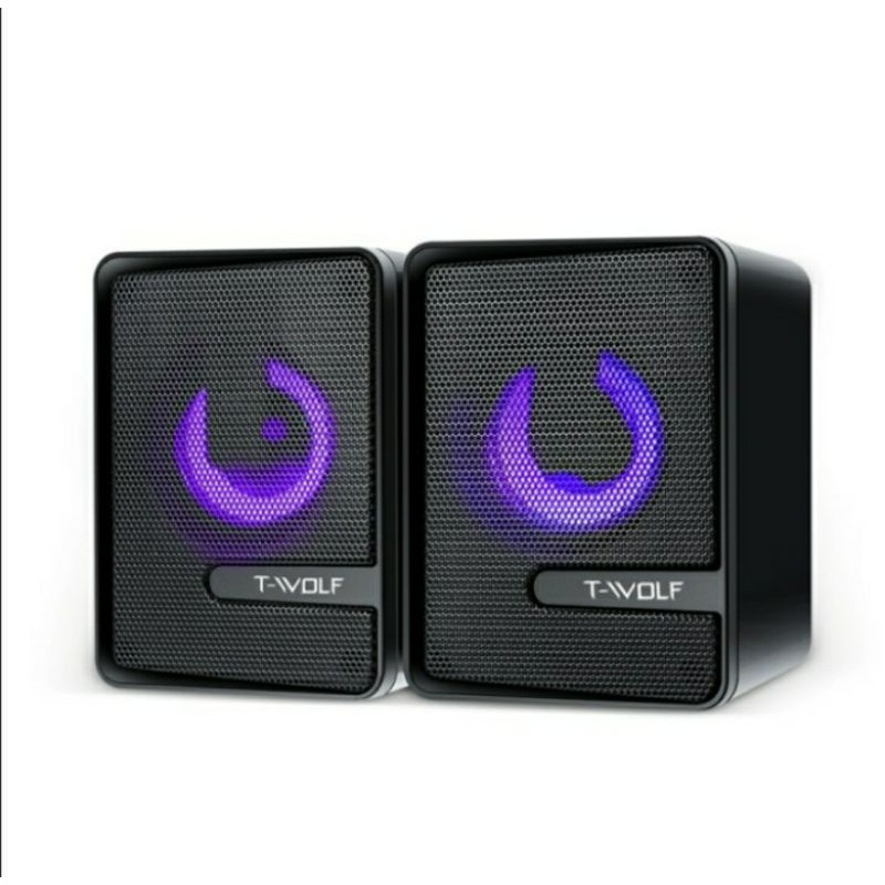 SKU-1235 SPEAKER GAMING TWOLF S3 RGB SUARA BAGUS TWOLF SPEAKER LED