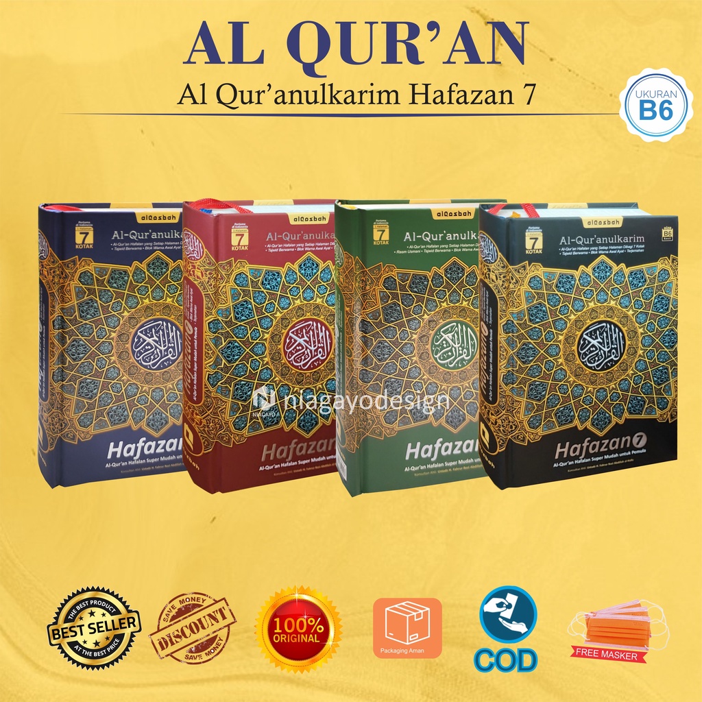 Al Quran Terjemah Tajwid  Warna Al Quranulkarim Hafazan 7 Cordoba B6