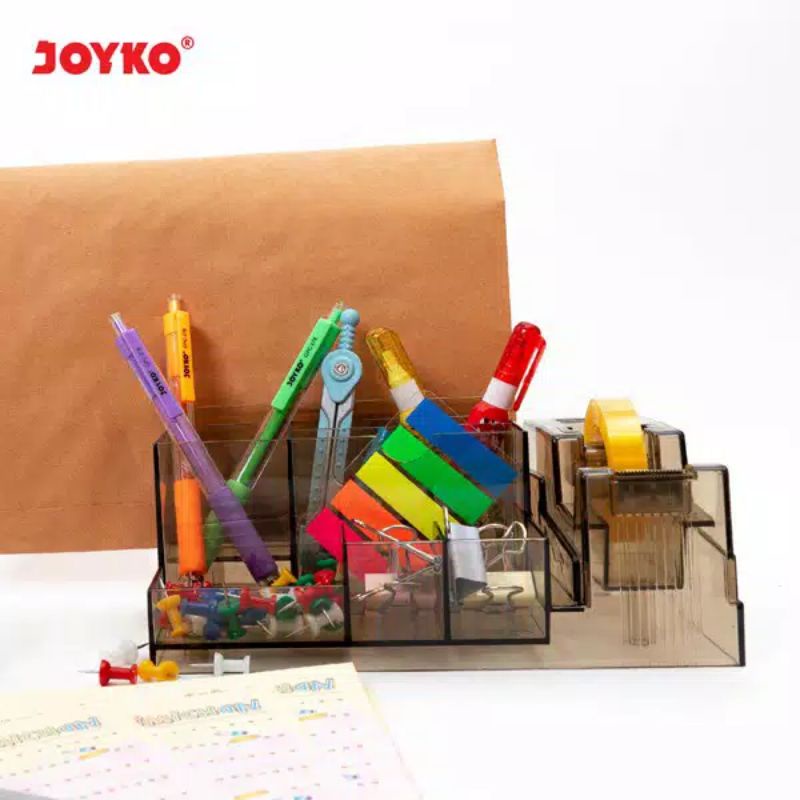 Desk Set desk organizer memo organizer / Pen Holder / Tempat Alat Tulis Jaring Jala Joyko DS-22