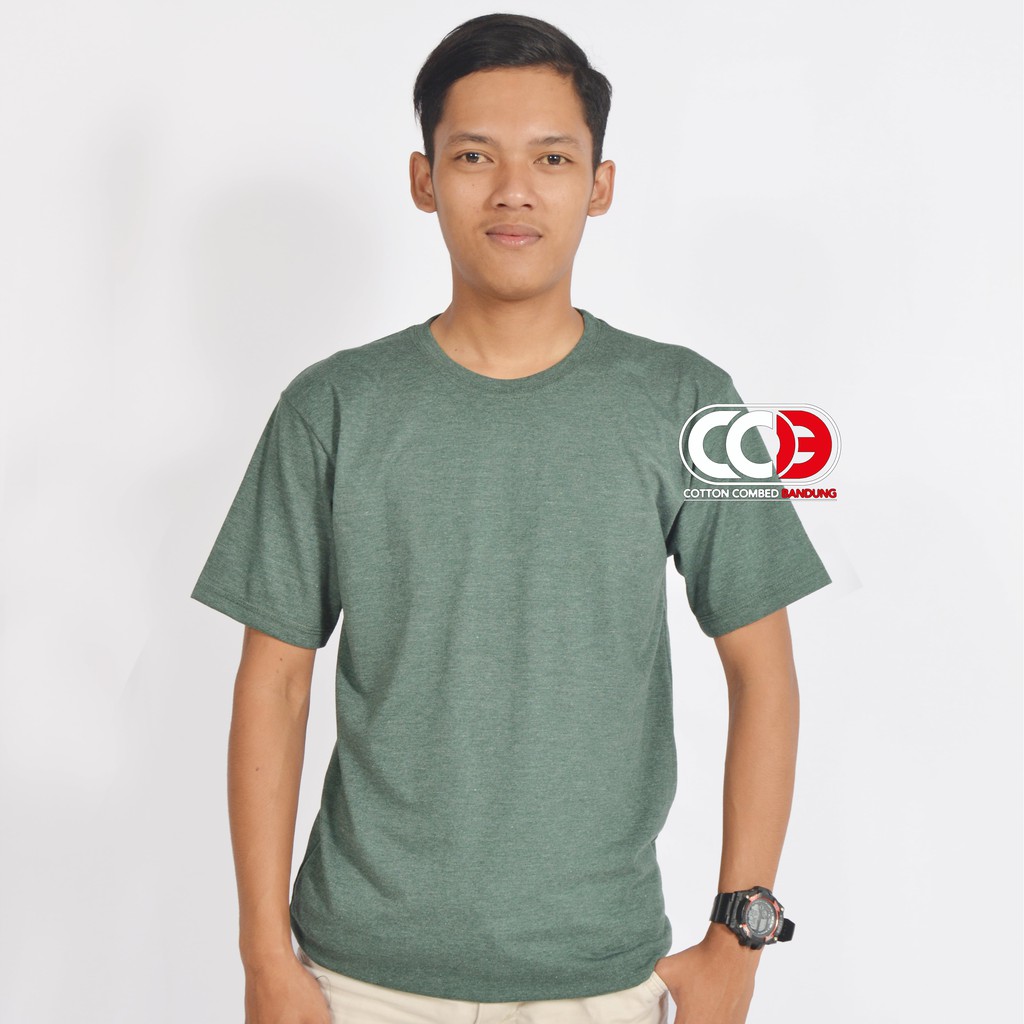  Kaos  polos  green  forest misty Shopee Indonesia