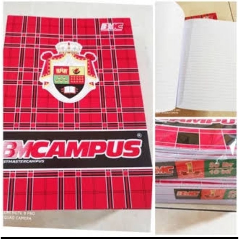 

Buku Tulis Campus BMC Ukuran Boxy 36 Lembar isi 10 Buku
