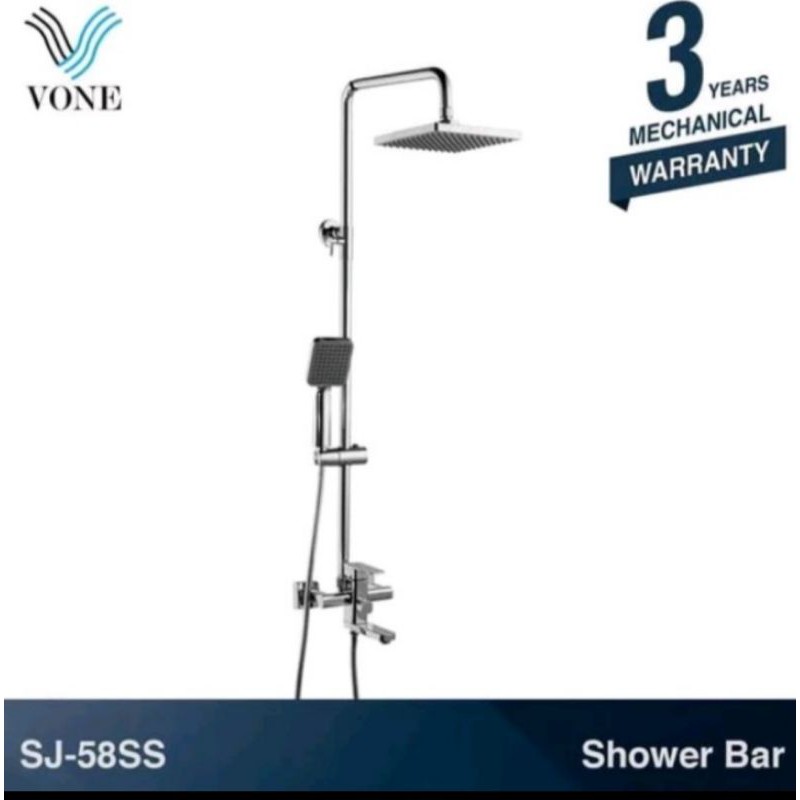 VONE Mixer Shower Set Complete Kran Panas Dingin-Shower Tiang Column Panas Dingin-Keran Air SJ 58SS
