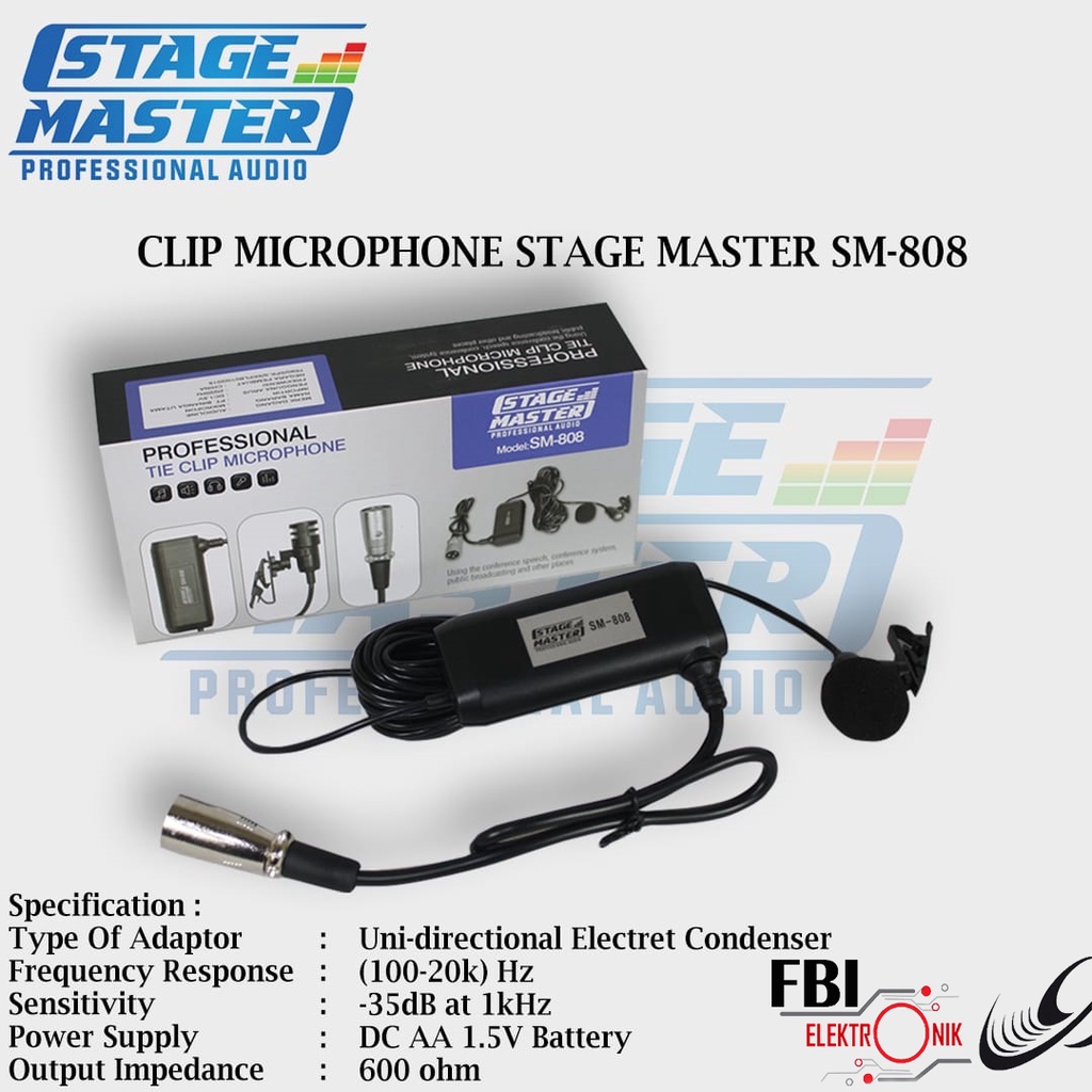 Mic Stage Master Clip ON Port Canon / Mic Masjid / Mic imam / Microphone Clip Klip
