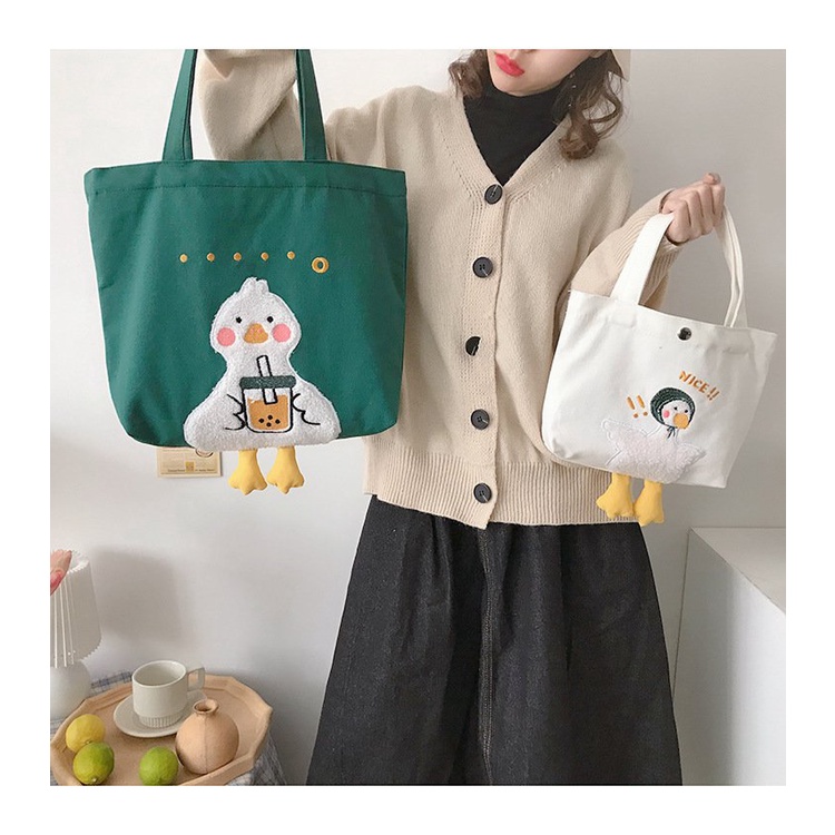 TAS TOTE BAG OIKO DUCK / TAS REMAJA  WANITA / TAS JINJING