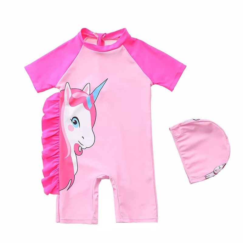 Baju Renang Jumpsuit Unicorn Swimsuit Renang Unicorn dan Dino Pakaian Renang Unicorn LUCU JT