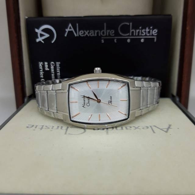 Jam Alexandre Chtistie AC 2803 LH full silver . Jam tangan wanita