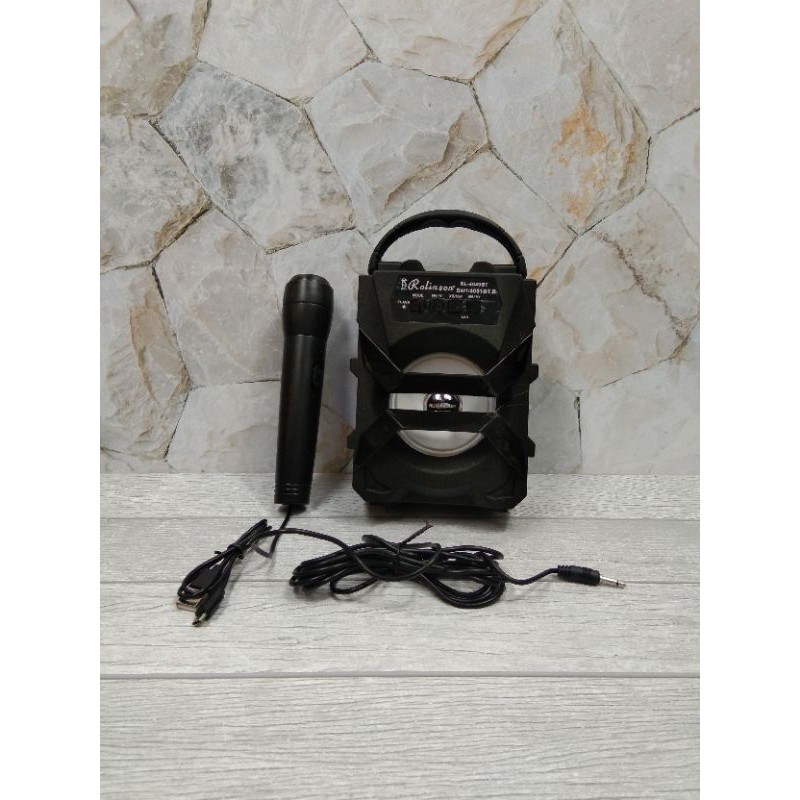 speaker bluetooth karaoke Rolinson RL-4049BT seri RL-4081 BT bonus mic satu