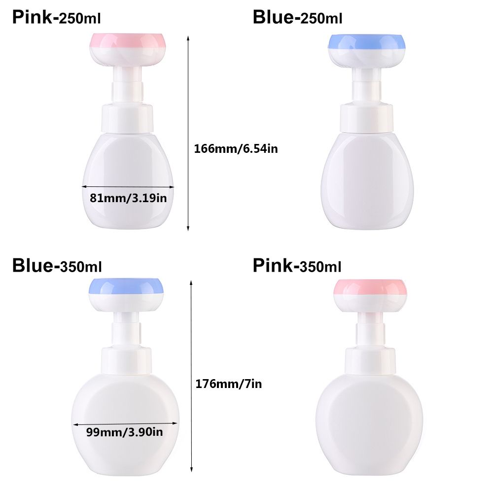 Botol Dispenser Sabun Cair / Shampoo / Hand Sanitizer Bentuk Nanas / Bunga Bahan Plastik Multi Warna