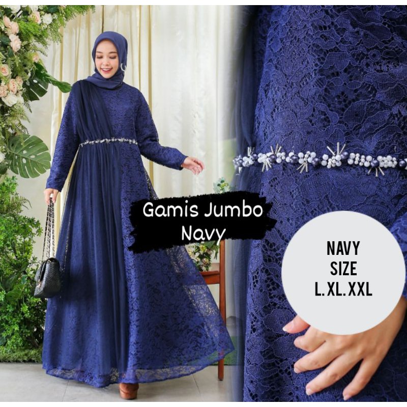 REAL VIDEO GAMIS BRUKAT JUMBO // BRUKAT TULANG IMPORT + TILE HALUS PAYET CANTIK LD110 PJ140 L -XXL