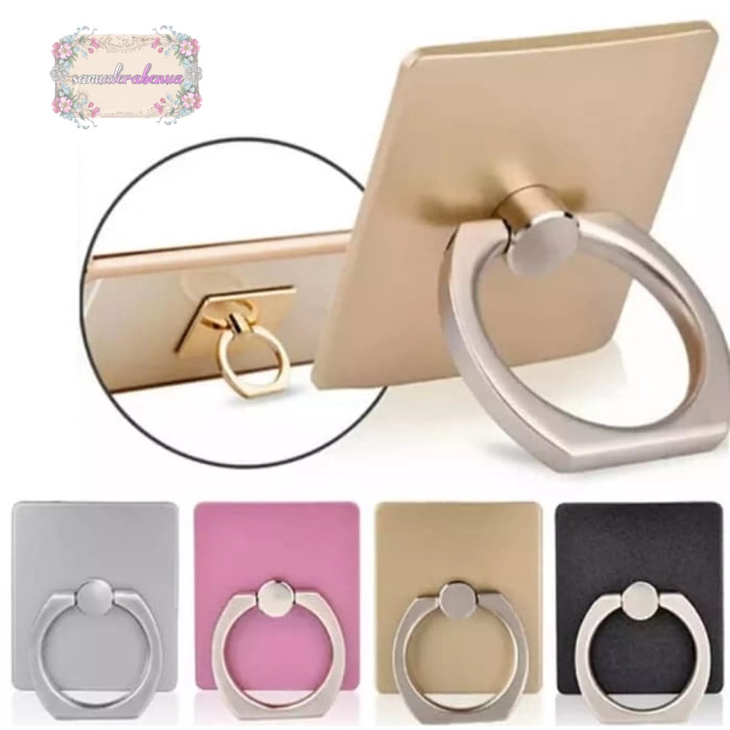 RT16 iRING RING STAND HP POLOS CINCIN PENYANGGA PEGANGAN HANDPHONE UNIVERSAL SB3034