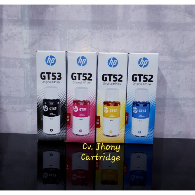 Tinta HP GT53 Hitam GT52 Cyan Magenta Yellow Original ink