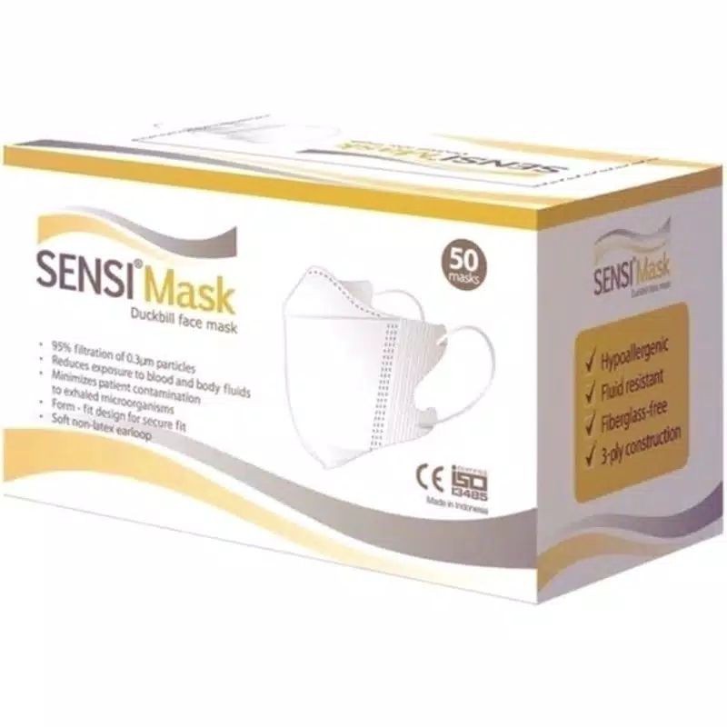 MASKER SENSI DUCKBILL ISI 50/BOX 4 PLY