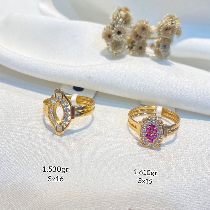 Cincin Emas Asli Model Terbaru Kadar 375%/8Karat
