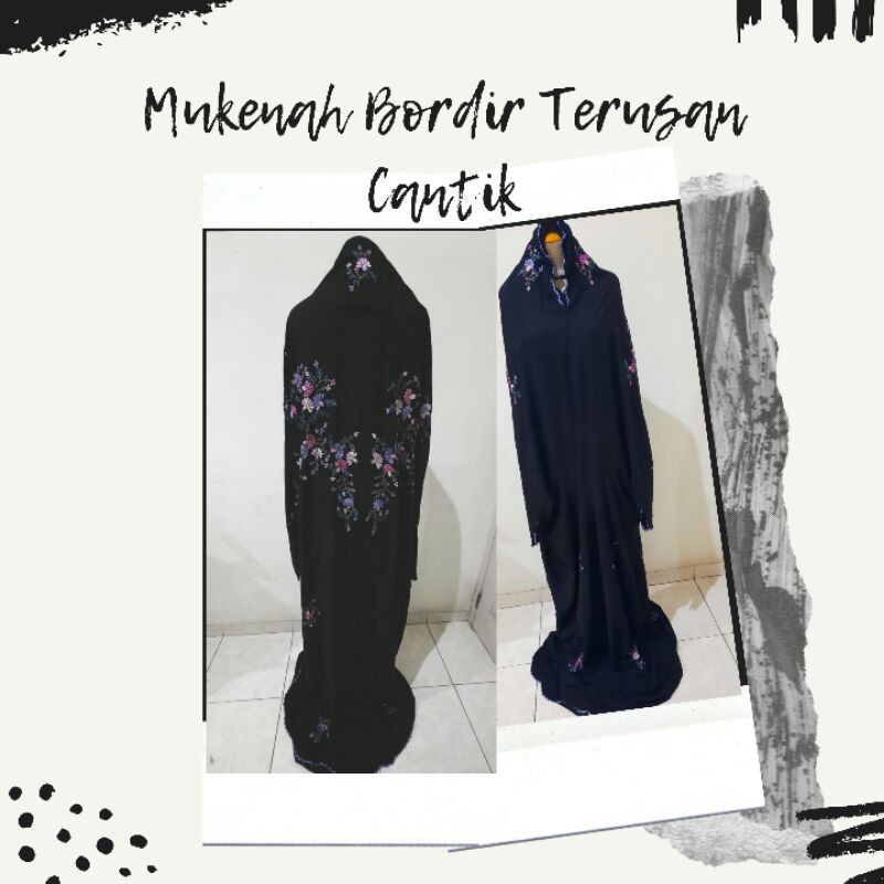 MUKENA TERUSAN BORDIR CANTIK / MUKENA BORDIR MURAH / BORDIR MALANG