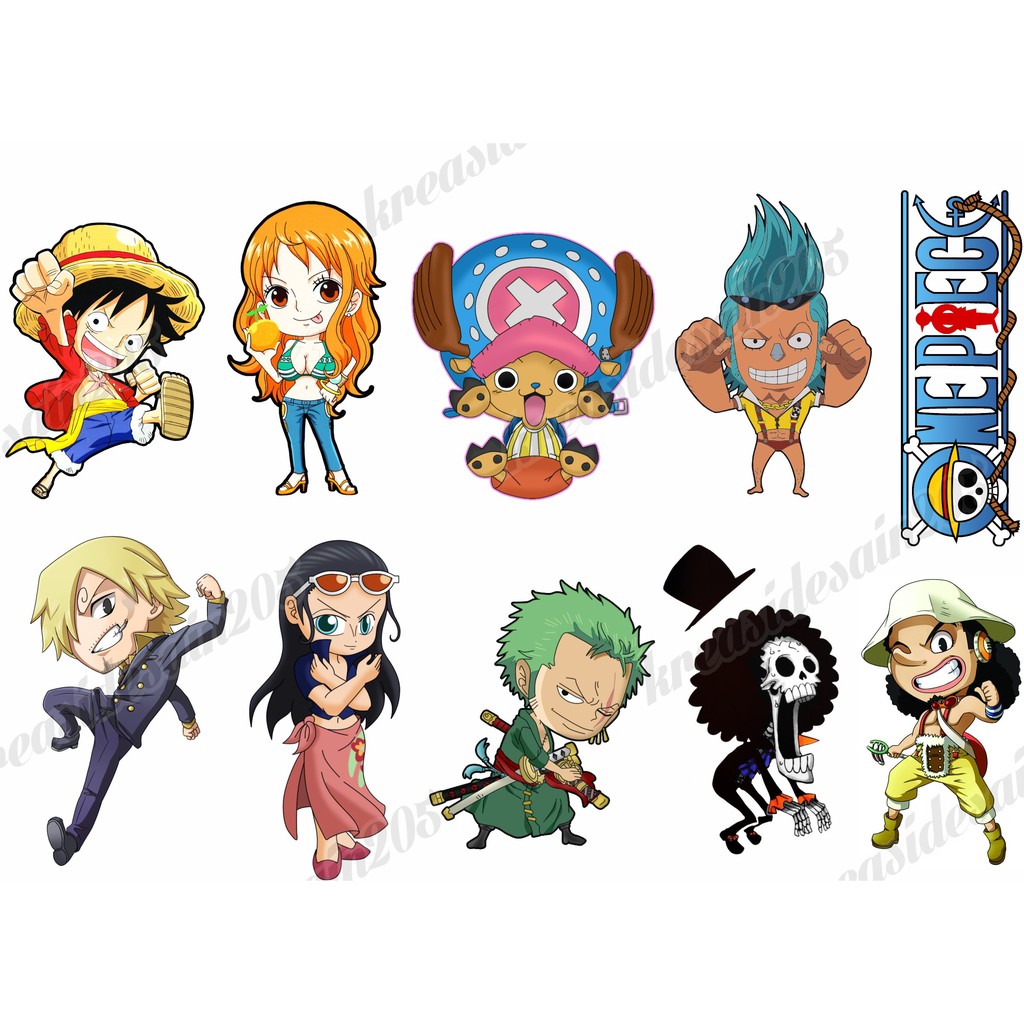 Jual stiker anime /one piece /stiker laptop /stiker hp Indonesia|Shopee