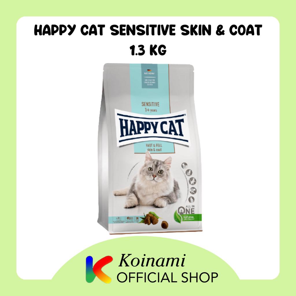 Happy Cat Sensitive Skin &amp; Coat 1,3 Kg / Makanan Kucing / Penumbuh Bulu Kucing