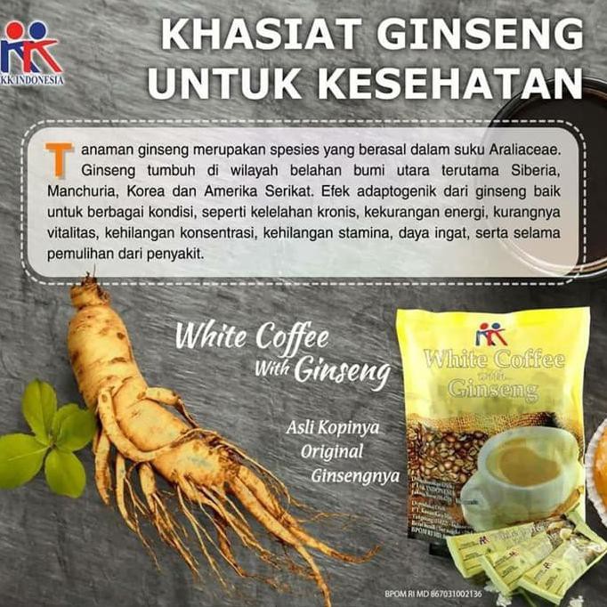 

White Coffee with Ginseng KK Indonesia PRODUK