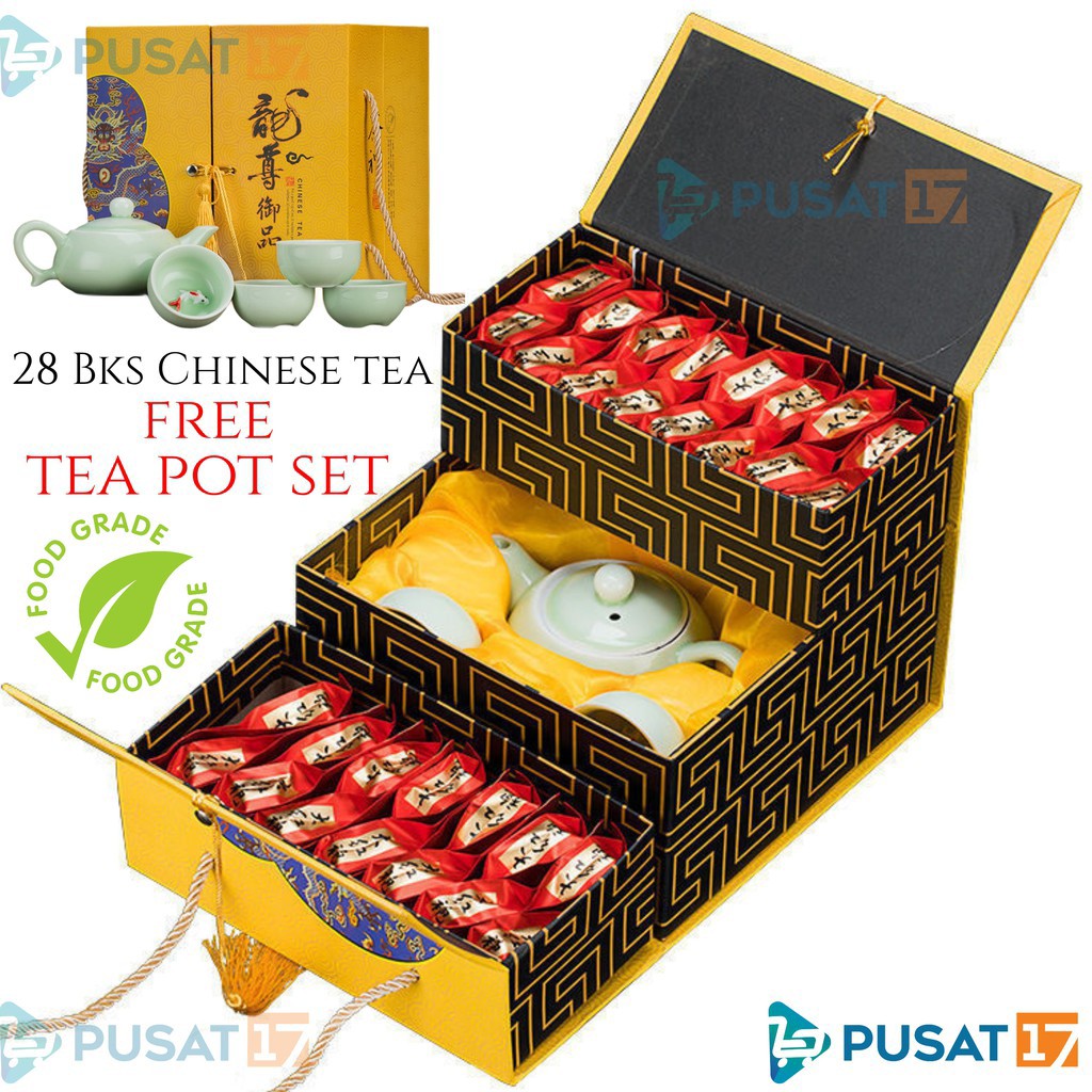 Jual CHINESE TEA POT SET CLASSIC DA HONG BAO 28BKS FREE TEA POT