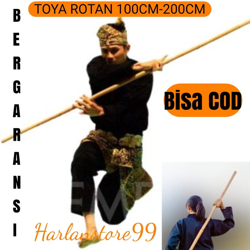 TOYA ROTAN - STIK ROTAN - TOYA PENCAK SILAT - TONGKAT ROTAN - TOYA ROTAN (ROTAN KUPASAN)