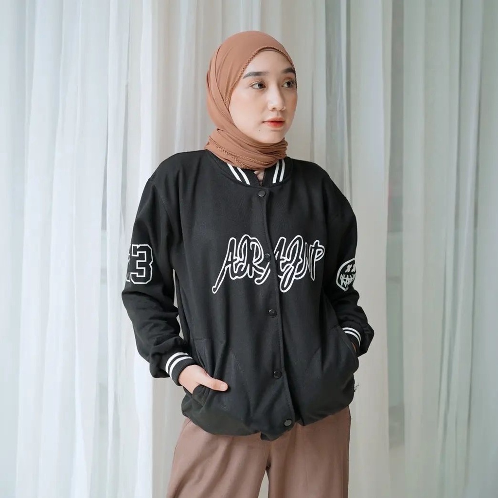 Jaket Baseball Base Ball ARAJNP bisa utnuk Wanita/Pria