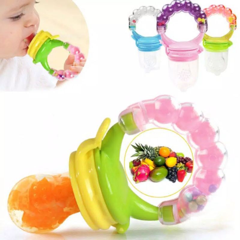 Baby Fruit &amp; Food Feeder / Empeng Buah Bayi Mainan Krincingan / Dot Buah Bayi / Fruit Feeder